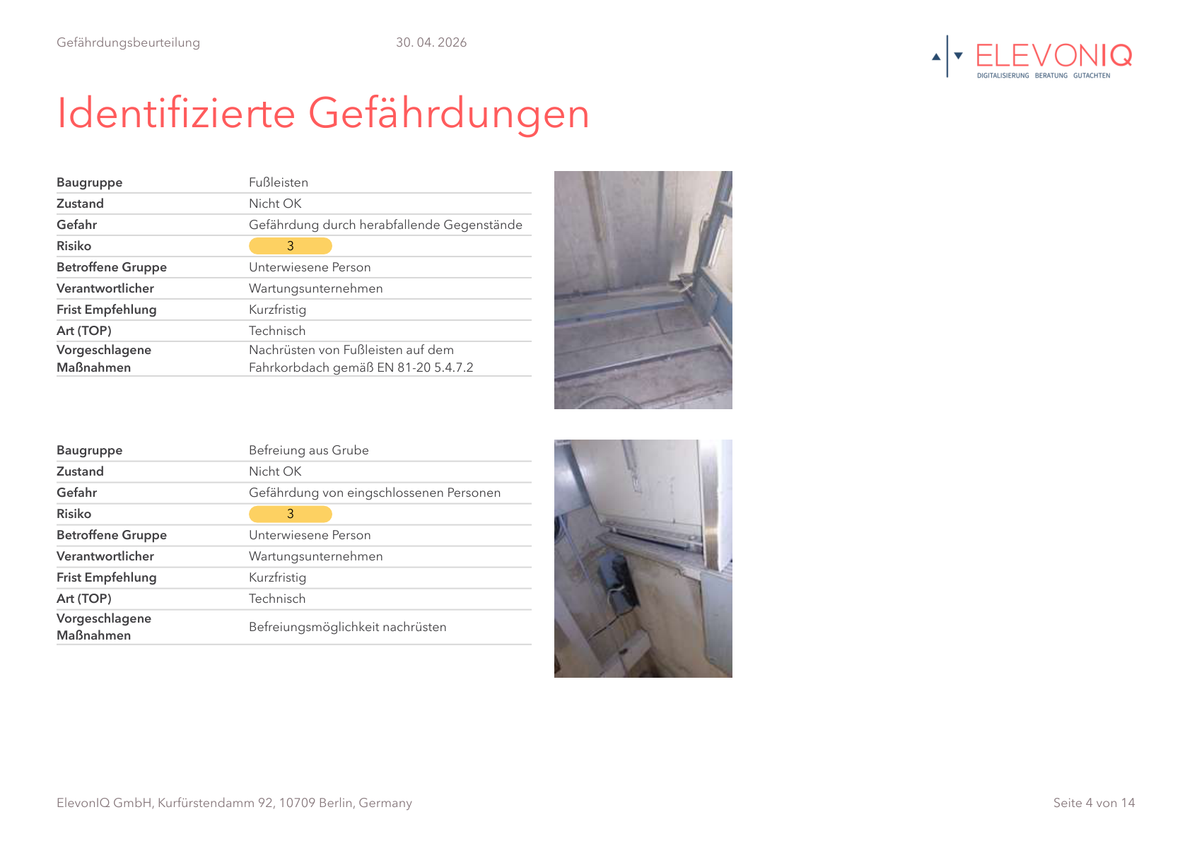 Gefährdungsbeurteilung Seite 4 — Gefährdungsanalyse